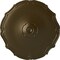Ekena Millwork Pompeii Ceiling Medallion (Fits Canopies up to 2"), Hand-Painted Brass, 18 7/8"OD x 1 1/2"P CM18POBRS - alternate 1